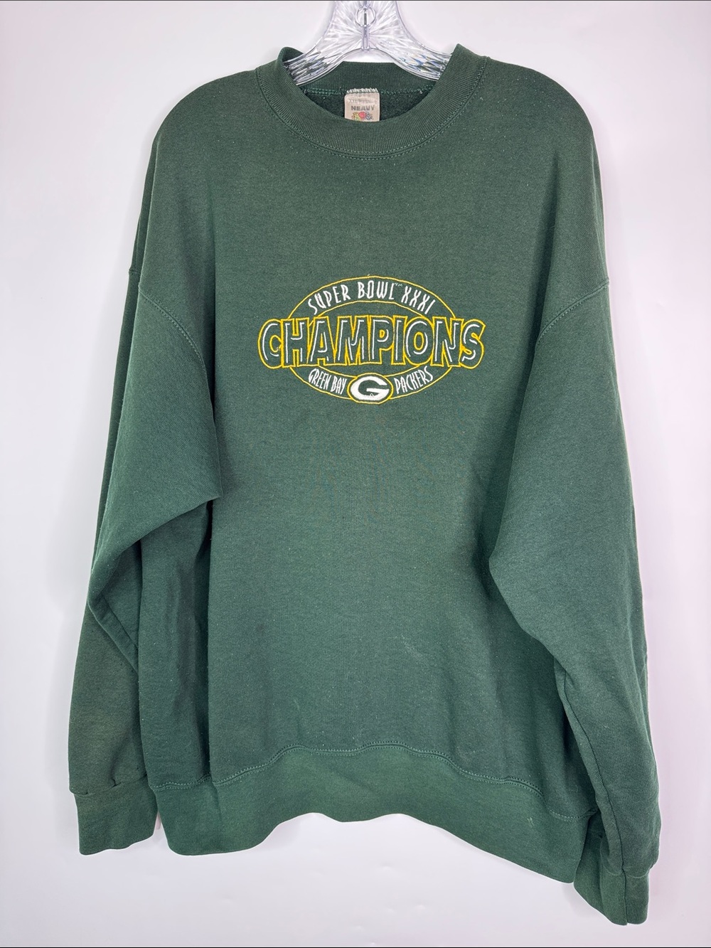 Vintage FOTL Green Bay Packers Super Bowl XXXI Champions Sweatshirt XXL
